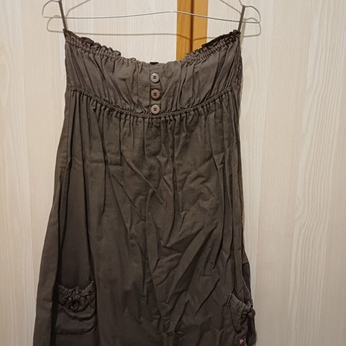 Dress Pink Woman linen khaki, like new, size M