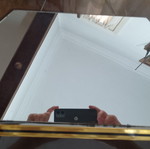 Vintage mirror with shelf