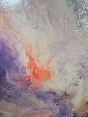 Fairytale acrylic painting 50x50 handmade by Alex.K.