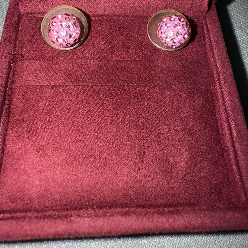 Earrings like new, pink