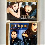  Antique (Με Λόγια Ελληνικά)(V2 Records 2001) και το DIE FOR YOU σε 4 διαφορετικές version
