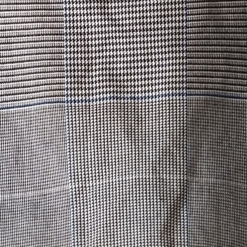 Vintage checked dress new, with frill around bust, black and white, XXL