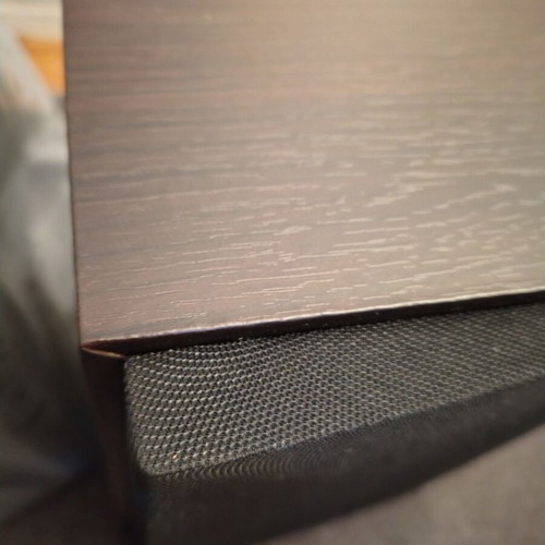 Sound system speakers new dark brown color, set of 2
