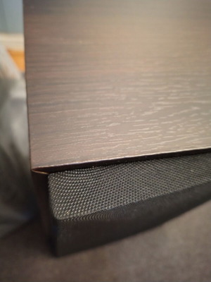 Sound system speakers new dark brown color, set of 2