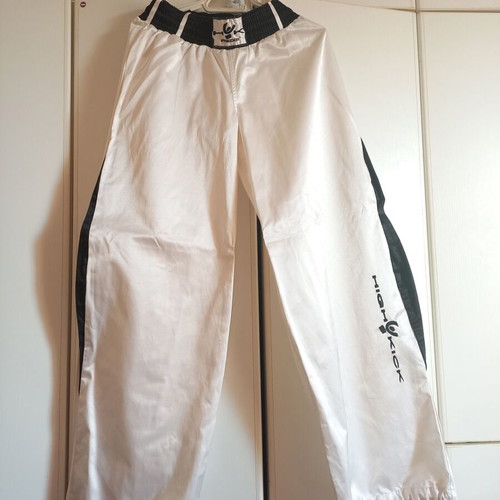 Freddy white shiny sports pants, size M or L