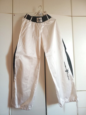 Freddy white shiny sports pants, size M or L