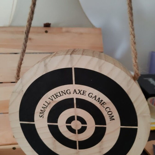 The Small Viking Axe Game new, wooden box, Scandinavian style