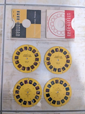 Collectible stereo rama reels in very good condition, Italian