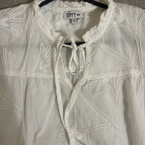 Tipsy blouse size S, white summer style