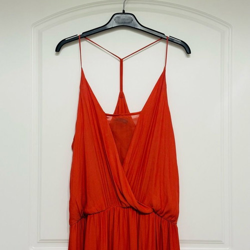 Zara orange maxi dress like new