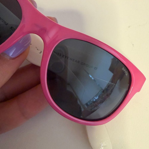 Invu pink children's sunglasses like new for ages 0-3