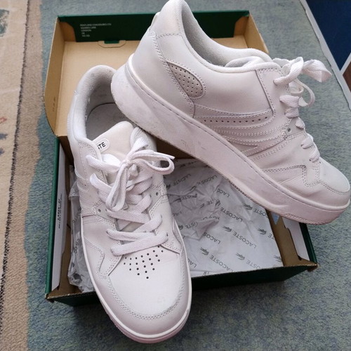 Lacoste sneakers sporty, like new, white, size 43