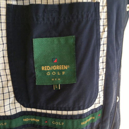 Red & Green Golf Collection men's jacket used, size Large