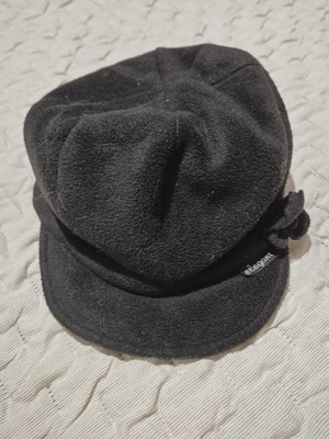 Winter black hat used, size 54