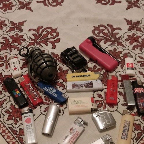 Lighters used, collection of 484 pieces