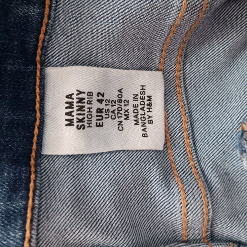 H&M maternity jeans blue like new