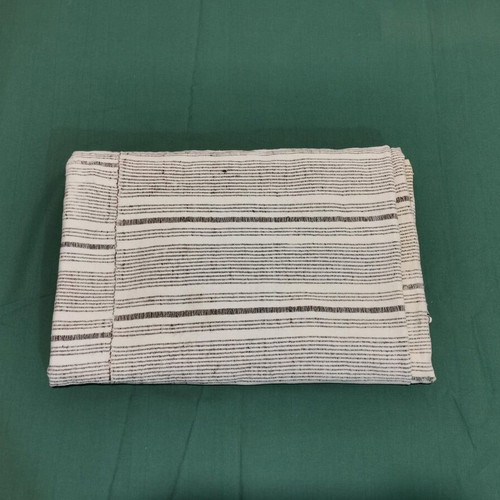Woven bed sheet used, 1930s era, signs of wear