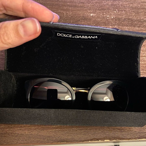 Dolce & Gabbana black sunglasses with case, like new