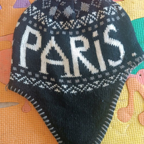 Paris hat used, size M, black