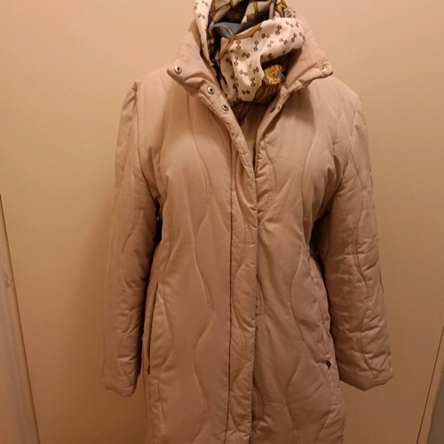 Quilted coat like new, beige, size L
