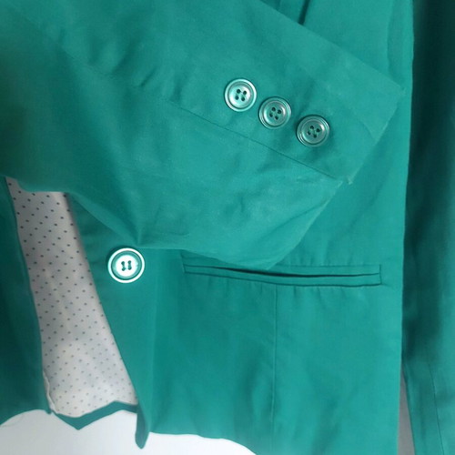 Women's green jacket used, size small, short fit