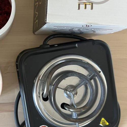 Shisha set used with 55 charcoal pieces and bowl