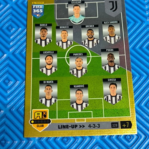 Panini FIFA 365 collectible cards Juventus Line-Up & Stars set of 5 like new