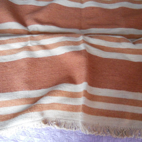Woolen Dhurry woven rug used 2.20 x 1.60 m from India