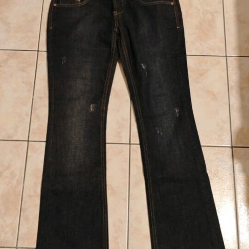 TRF Jean long straight leg cropped jeans like new, size 40, blue