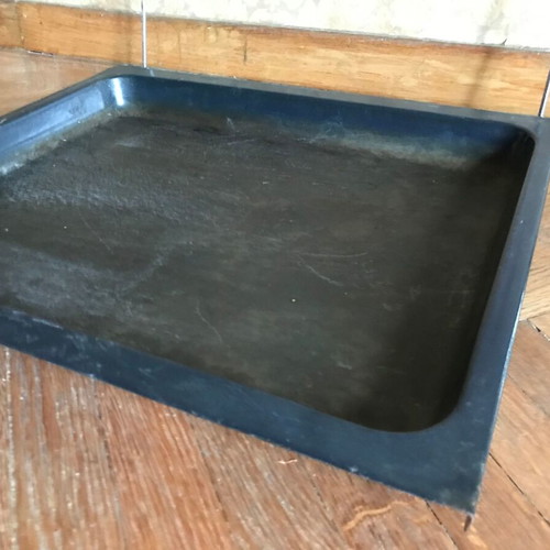 Baking tray with stand used, retro vintage, size 45.5x39.5x3 cm