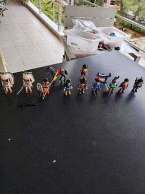 Playmobil used set with Indians, Samurai and horse