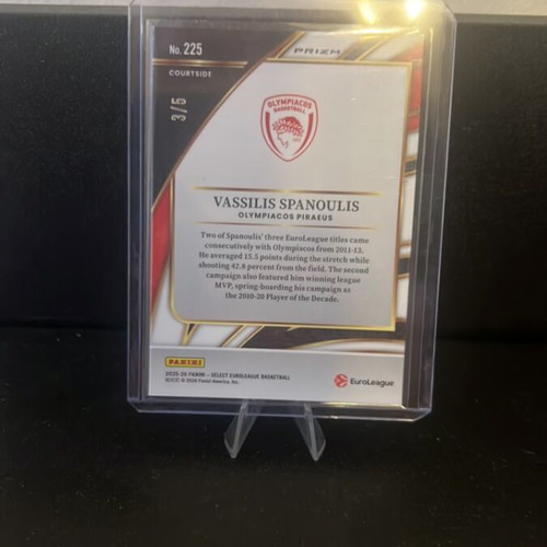 Vassilis Spanoulis Select /5 basketball card