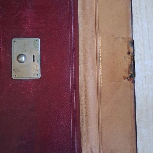 Authentic Victorian craft case 1830-1860 with owner initials and Rowsell and Son seal
