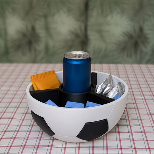 Football Snack & Drink Bowl 3D printed, made to order