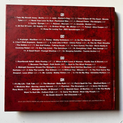 Love Rocks 4 CD box set used, rock genre
