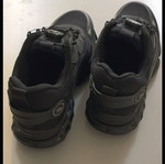 Work shoes size 45 with toe protection, like new, black
