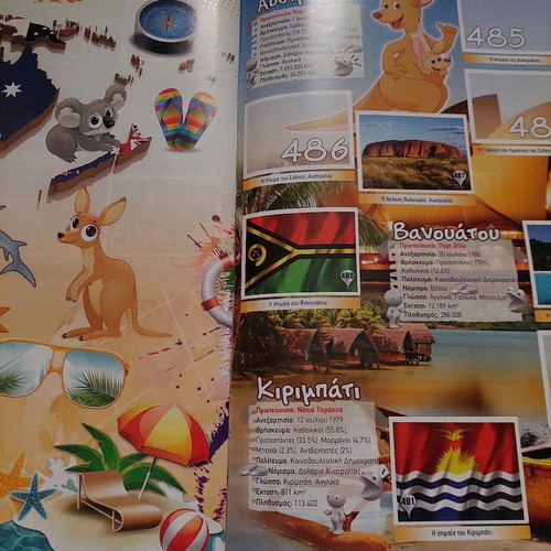 Sticker album Around the World in 80 Pages used