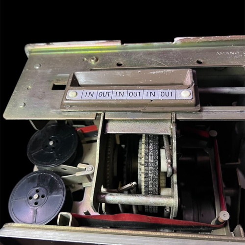 Amano mechanical time clock used, model 6000L