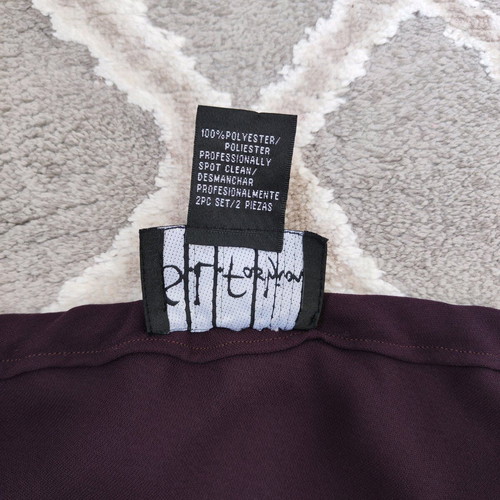 Two-piece set like new, purple with draped blouse and airy skirt