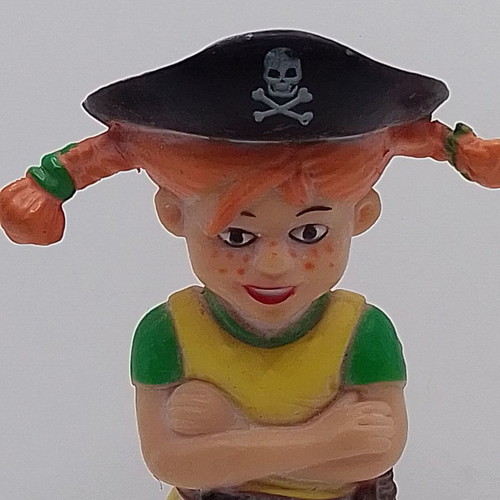 Vintage collectible figure Pippi the Freckled Pirate used