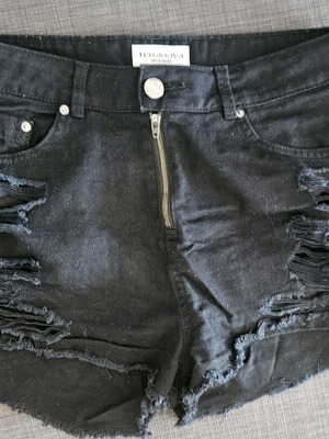 Black jeans shorts like new