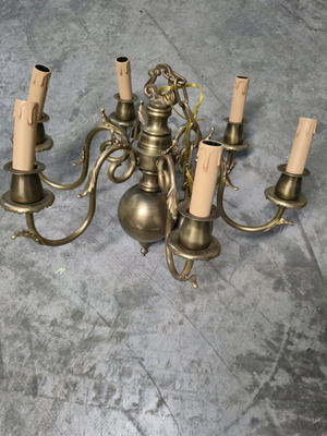 Bronze chandelier used, 35cm height