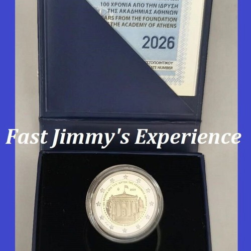 2026 Greece Commemorative Proof 2 Euro Coin Academy of Athens