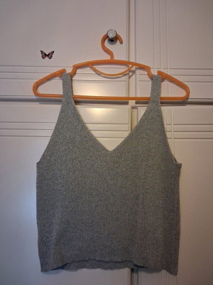 Moutaki wool evening top silver color like new
