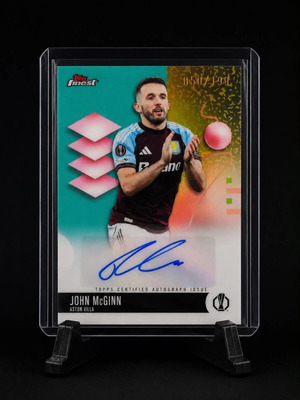 Topps Finest Uefa Club Competitions 2025/26 John McGinn Auto Numbered 50/199