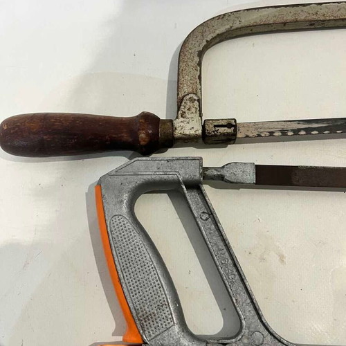 Set of 3 various hand saws used