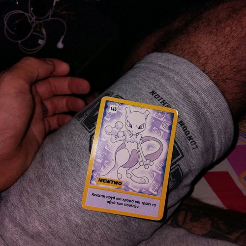 Pokemon card Mewtwo used, old 90s Greek -  22,00 - Vendora.cy