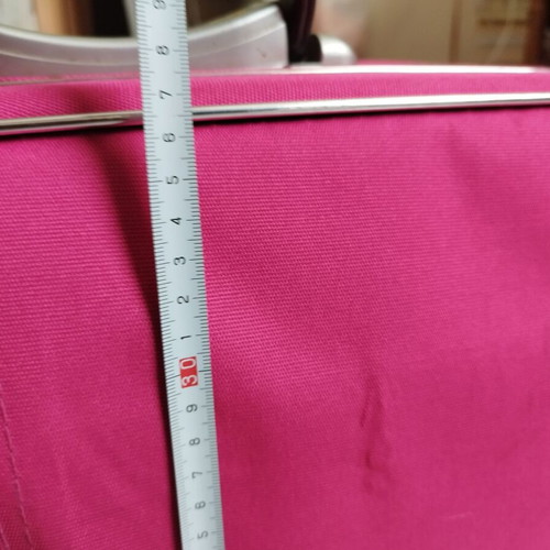 Cabin suitcase used 37x22x57 pink with non-working telescopic handle
