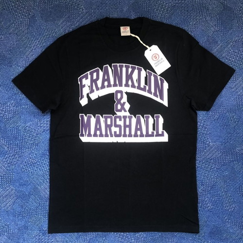 Franklin & Marshall T-shirt new men's M-L black and gray cotton