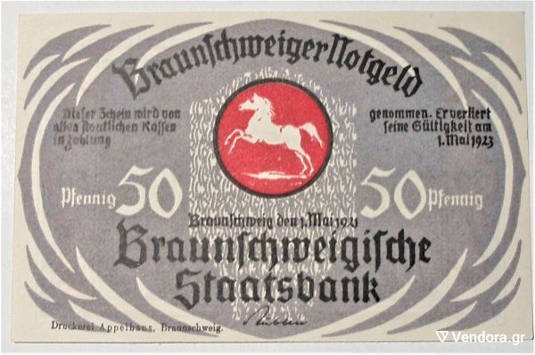  Germany 50 Pfennig 1923 UNC .@20/2
